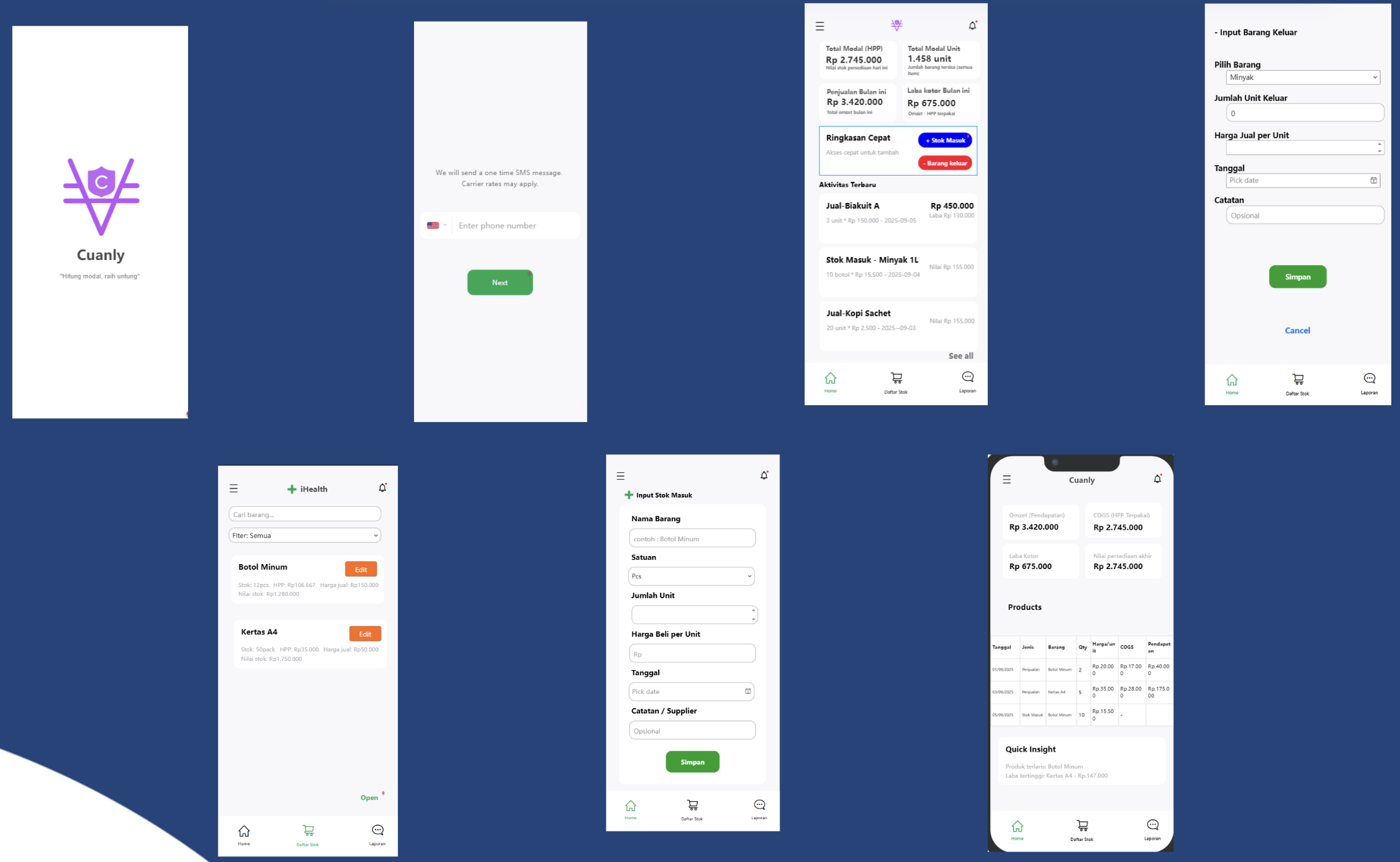 Mini Startup Management Keuangan
